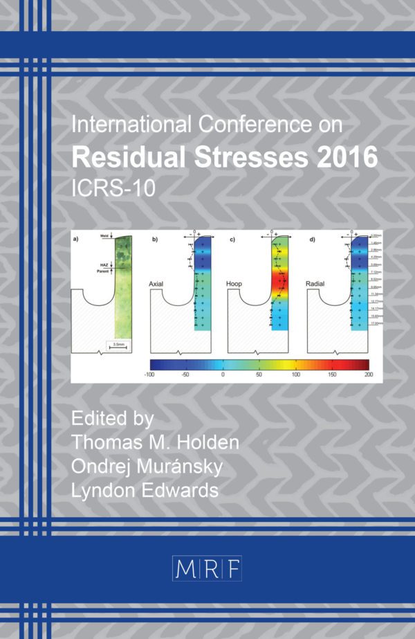 Residual Stresses 2016 - ICRS-10, color print, paperback