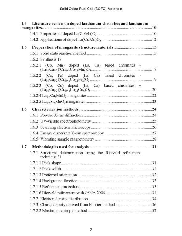 Solid Oxide Fuel Cell (SOFC) Materials, color print, paperback - Image 3