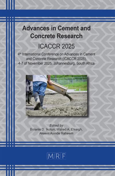 Advances in Cement and Concrete Research