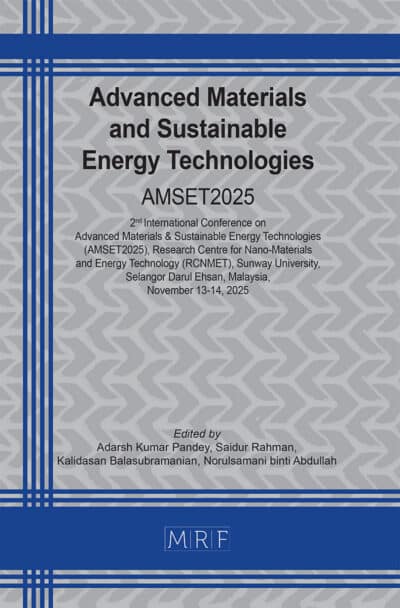 Advanced Materials and Sustainable Energy Technologies